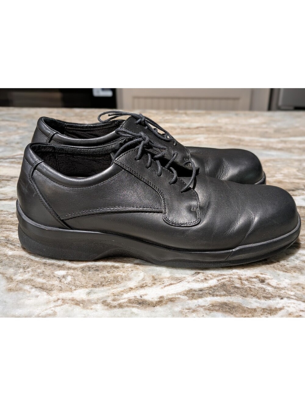Apex Black Oxfords Size 13-14 EE Extra Wide